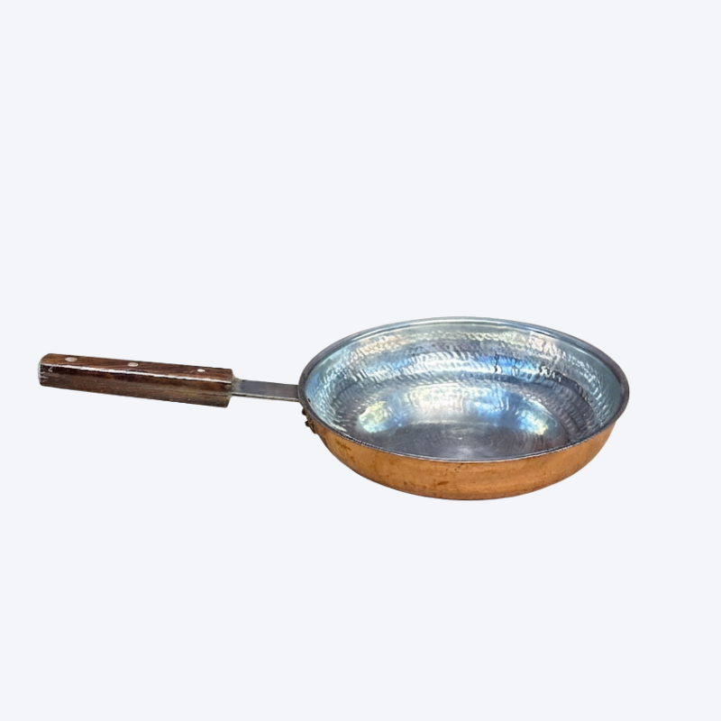 Untitled design (9) Copper Frying Pan Pure with Kalli, 9 Inch - Image 1