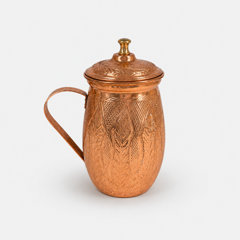 Untitled design (22) Copper Jug Diamond – 1.5 Liter - Image 1